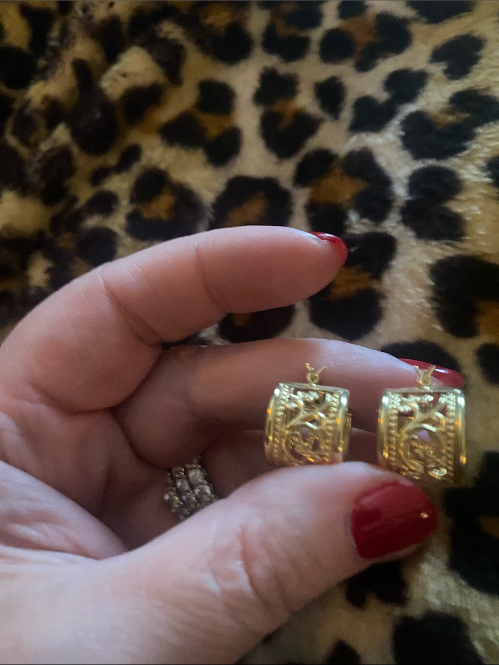 14kt Yellow Gold Filigree Huggie Earrings - Elegant Women’s Jewelry